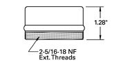 Series 300 Threaded Neck diagram