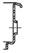 Series 400 Filler Neck with 3/8 inch overflow hole diagram