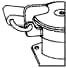 Series 400 Filler Neck Hasp Lock - neck mounted diagram