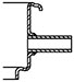 Series 400 Filler Neck with 3/8 inch diameter overflow tube diagram