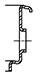 Series 400 Filler Neck with 1/2 inch overflow hole diagram