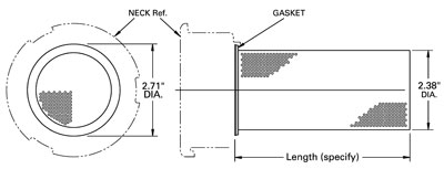 Wisco Products 400 Series Strainer Dimensions