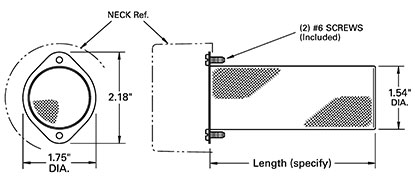 Wisco Products 700 Series Filler Neck Strainer Dimensions