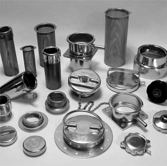 Wisco Products - a complete line of filler caps, filler necks and strainers for OEM